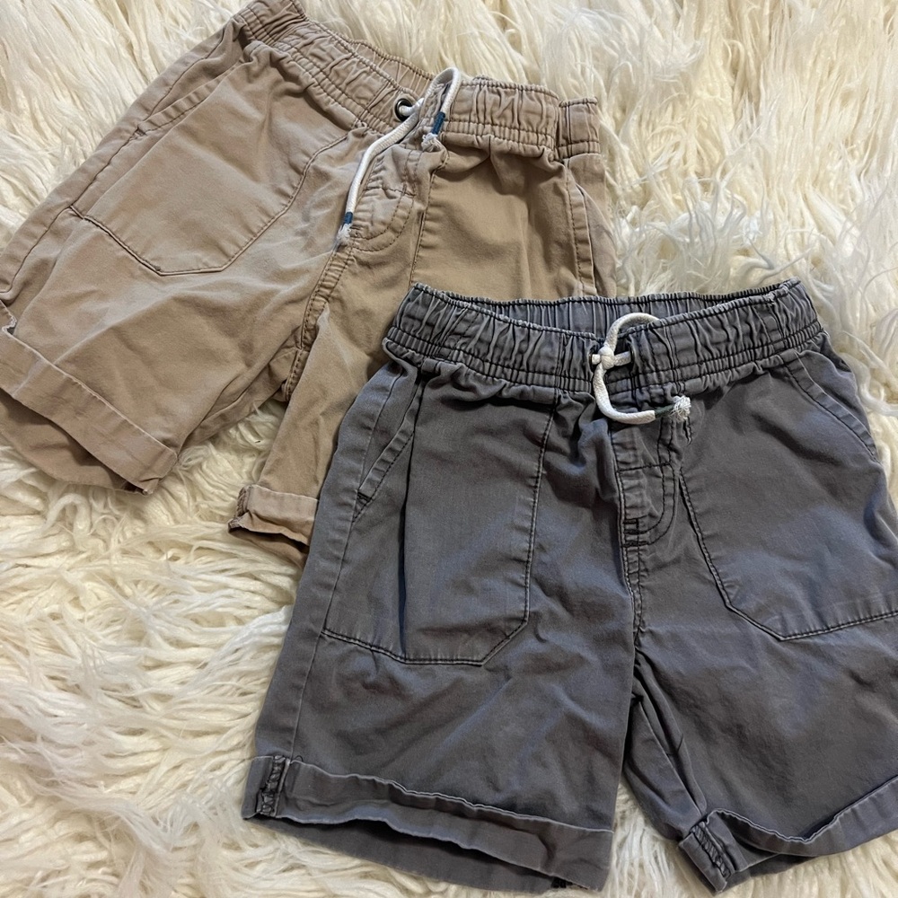 Toddler boy pull on shorts - set of 2